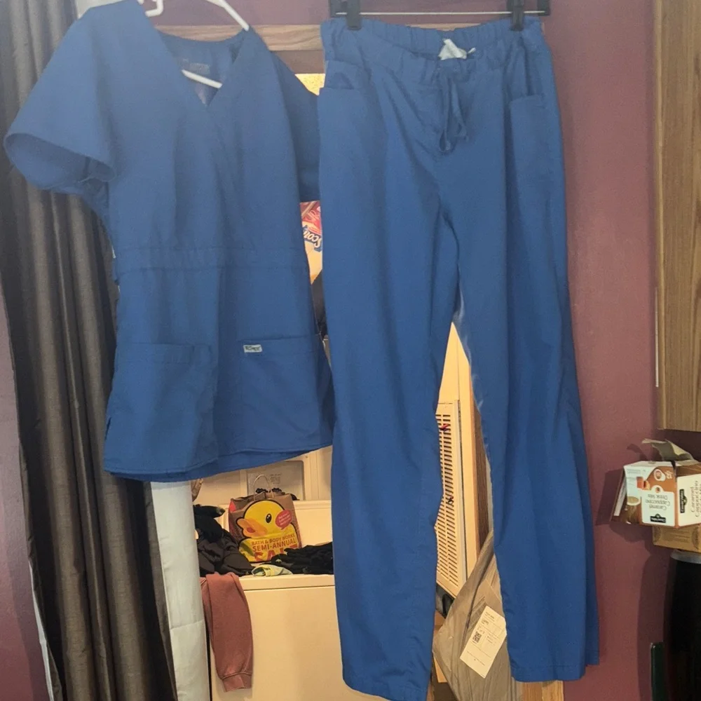Blue Scrub Set - Picture 1 of 6